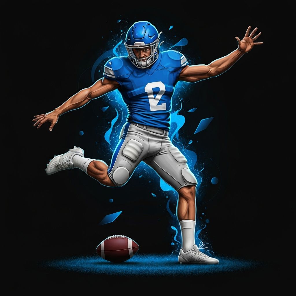 Football player in action representing Tiger Exchange sports betting options